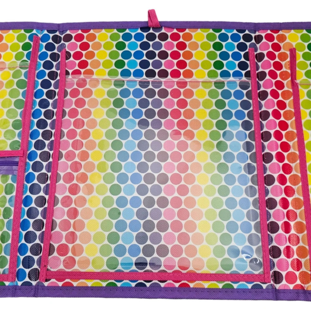 Lisa Frank Colorful Penguin Puppy‎ dolphin polar bear tri fold notebook
